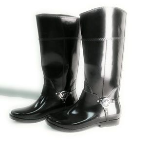 Women's Michael Kors FULTON HARNESS RAINBOOT Knee